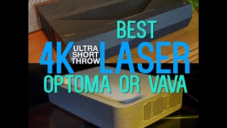 Optoma P1 UHZ65UST vs VAVA 4K Projector  Which 4K Laser Ultra Short Throw Projector is Best [upl. by Sigler445]