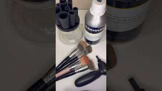 How to clean makeup brushes  brush cleaner machine  Karolyn brush cleaner makeup shorts telugu [upl. by Scharaga]