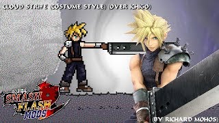 SSF2 Mod Showcase Cloud Strife over Ichigo Custom ver by Riachard Mohos [upl. by Kerwon]