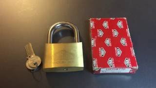 242 Iseo 70mm Brass Padlock Picked and Shimmed Model 801707 [upl. by Acirretal]