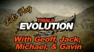 Lets Play  Trials Evolution with Geoff Jack Michael and Gavin  Rooster Teeth [upl. by Arres]