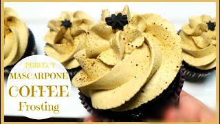 MASCARPONE COFFEE FROSTING 💜 DELICIOUS  EASY [upl. by Cerallua]