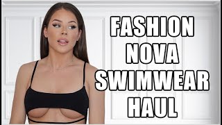 FASHION NOVA SWIMWEAR  TRY ON HAUL [upl. by Marsden]