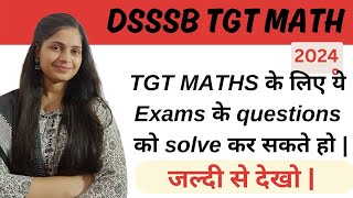 dsssb tgt maths  dsssb tgt math previous year questions 2024  dsssb tgt math class [upl. by Assirhc]