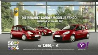 Renault  Sondermodelle Yahoo Werbung 2011 [upl. by Euginom]