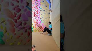 climbing bouldering rockclimbing sports climb kristikrime funny krismi dance shorts [upl. by Ramraj]