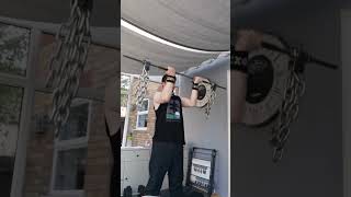 continuous bar chains 10kg alternate to 12kg kettlebell workout strong fitness squats fit [upl. by Yacano]