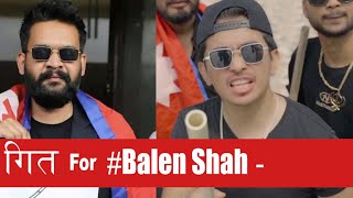 Song for Balen Shah  Jibesh  2022 May [upl. by Eseekram]