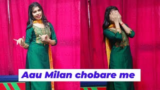 Aau Milan chobare me  New haryanvi song  Dance cover by itssenorita01 [upl. by Lionel994]