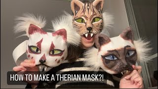 Paper Therian Mask Tutorial [upl. by Bierman]