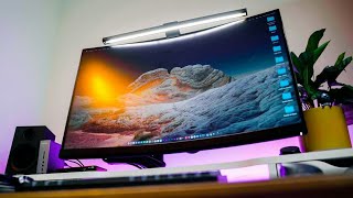 35 vs 150 Monitor Light Bar  Must Have Computer Desk Accessories [upl. by Holcman]