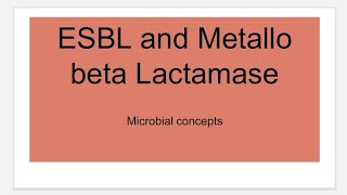 ESBLs and MBL Metallobeta lactamase  Microbiology [upl. by Leone]