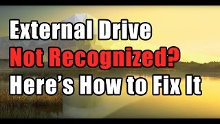 How to Fix External Drive Not Recognized Error in Windows [upl. by Maillij]