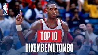 Dikembe Mutombo Top 10 Blocks of His Career [upl. by Bez]