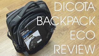 DICOTA BACKPACK ECO REVIEW  BEST BUDGET TECH PACK [upl. by Riva648]