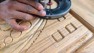 wood carving basic design learning tutorial  by pvj wood carving [upl. by Suhcnip]