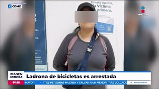 Detienen a mujer que robó una Ecobici en 2022 en la CDMX  Noticias con Crystal Mendivil [upl. by Eehtomit]