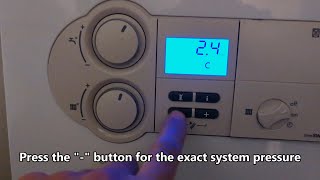 How to lower the pressure on a Vaillant combi boiler [upl. by Nole]