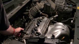 Toyota Rav4 2008 PCV valve check with fluid top up Time lapse 2AZFE engine [upl. by Alded931]