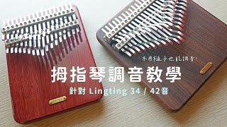 34音 42音 調音步驟教學 Lingting Kalimba 聆聽卡林巴琴  弦琴音樂 [upl. by Ahseinod3]