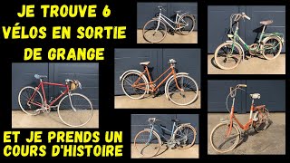 Vélos Vintage Sortie de Grange Motobécane Peugeot Talbot Cycles Gitane amp Vélo Pliant Marcella 🚴‍♀️ [upl. by Ahtikal]