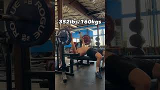 352lbs160kgs Bench Press [upl. by Suraved]