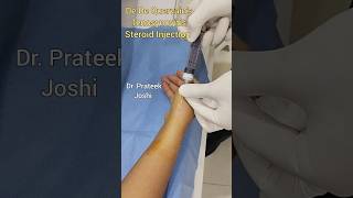 De Quervains tenosynovitis Steroid Injection  स्टीरॉयड इंजेक्शन कैसे लगाते है  ortho wrist [upl. by Anole]