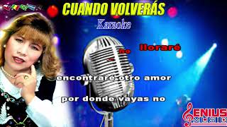 CUANDO VOLVERAS karaoke Doris Ferrer [upl. by Ayotna554]