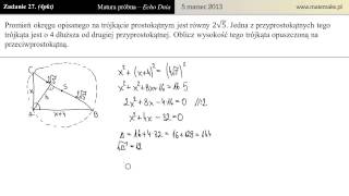 Zadanie 27  Matura próbna 05032013 Echo Dnia [upl. by Judon]