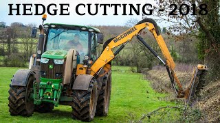 John Deere 6190R amp McConnel Hedge Cutter  2018 [upl. by Llemert]