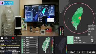 【花蓮萬榮】 M52 2024129 台南2級 地震當下畫面 [upl. by Nylecsoj]