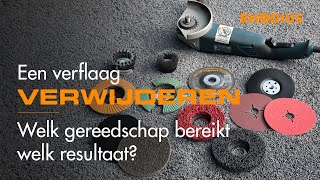 Een verflaag verwijderen met verschillende gereedschappen [upl. by Noelc]