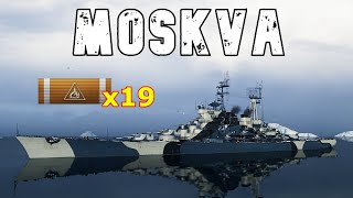 World of WarShips Moskva  6 Kills 277K Damage [upl. by Acquah]