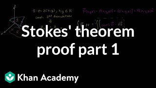 Stokes theorem proof part 1  Multivariable Calculus  Khan Academy [upl. by Ingeborg154]