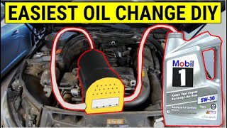 How To Do The EASIEST Oil Change 20 Extractor Pump demo on Mercedes C250 [upl. by Holmes]