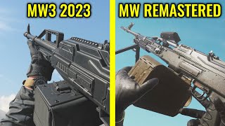 COD MW3 2023 vs MW Remastered  Weapons Comparison [upl. by Alisia]