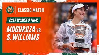 Muguruza vs Williams 2016 Womens final  RolandGarros Classic Match [upl. by Jemine463]