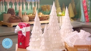 How to Make a CoffeeFilter Tree  Martha Stewart [upl. by Lada]