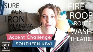 The New Zealand Southern Accent  Kiwi Accent Challenge [upl. by Anelyak]