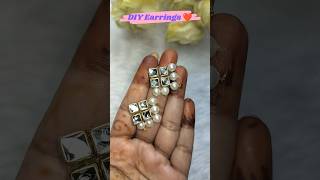 DIY Earrings 💖 Making at Home shorts diy [upl. by Ahseal551]