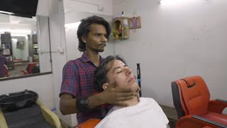 💈ASMR Indian Shave by MASTER CRACKER  Lovely Facial in Nagpur India [upl. by Parnell]