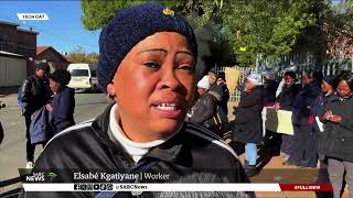 NPO workers strike over non payment in Kimberley [upl. by Reeba]