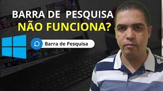 BARRA DE PESQUISA DO WINDOWS NÃO FUNCIONA [upl. by Doownel]