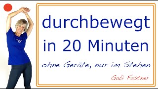 💫durchbewegt in 20 Minuten  ohne Geräte im Stehen [upl. by Ztnahc]