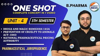 UNIT  4  PHARMA JURIS  BPHARMA  5 SEM  COMPLETE CONCEPT  1 VIDEO [upl. by Akiras]