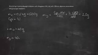 Do 05 kg 4procentowego roztworu soli dosypano 20 g tej soli Oblicz stężenie procentowe [upl. by Saunders284]