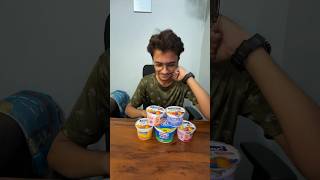 Trying different flavours of yogurt 😳  Janibhaivlogs trending viral shorts [upl. by Brozak]