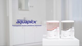 Kaip naudoti stacionarų burnos irigatorių Aquapick AQ350 [upl. by Duwalt9]