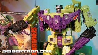 Transformers Generations Combiner Wars Devastator Defensor Ultra Magnus and more Toy Fair 2015 [upl. by Eeresed]