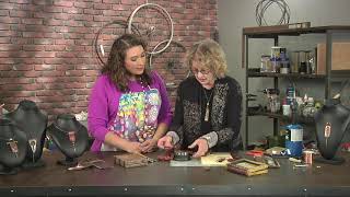 Craft metal book hinges on Make It Artsy with Mary Hettmansperger 1012 [upl. by Ayyidas]